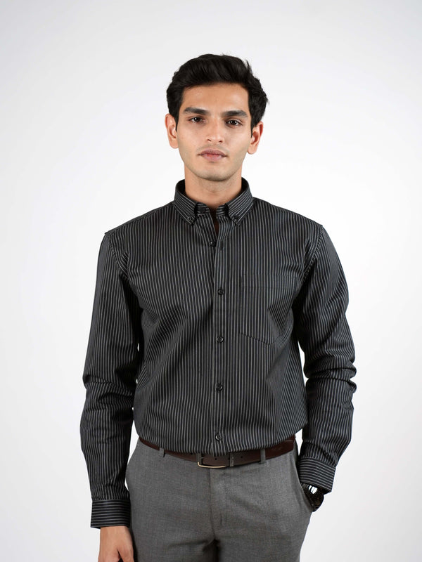 Black and White Stripes Shirt