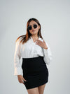 The CEO White Satin Shirt