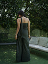 Roma Halterneck Green Linen Co-ord Set
