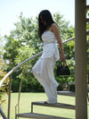 Signature Peplum White Linen Co-ord Set