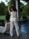 The Muse Ivory Linen Co-ord Set