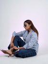 Santorini Stripes V-Neck Shirt
