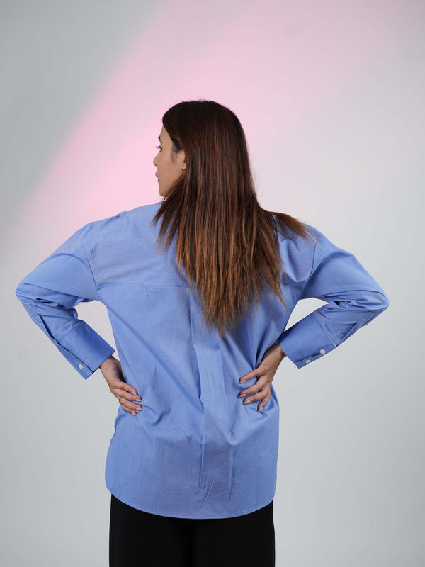 Royal Blue V-Neck Shirt