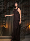 The Muse Mocha Linen Co-ord Set