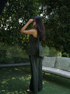 Roma Halterneck Green Linen Co-ord Set