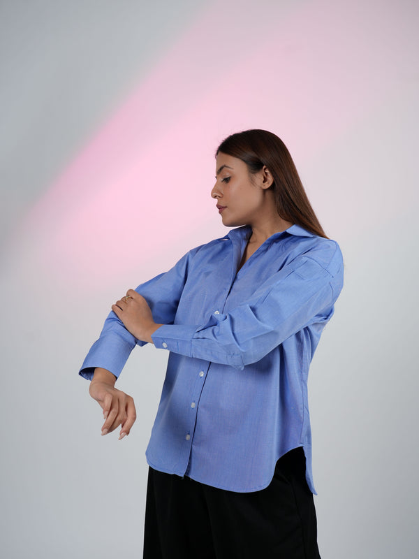 Royal Blue V-Neck Shirt