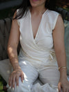 Torsia Wrap Buttercream Linen Co-ord Set