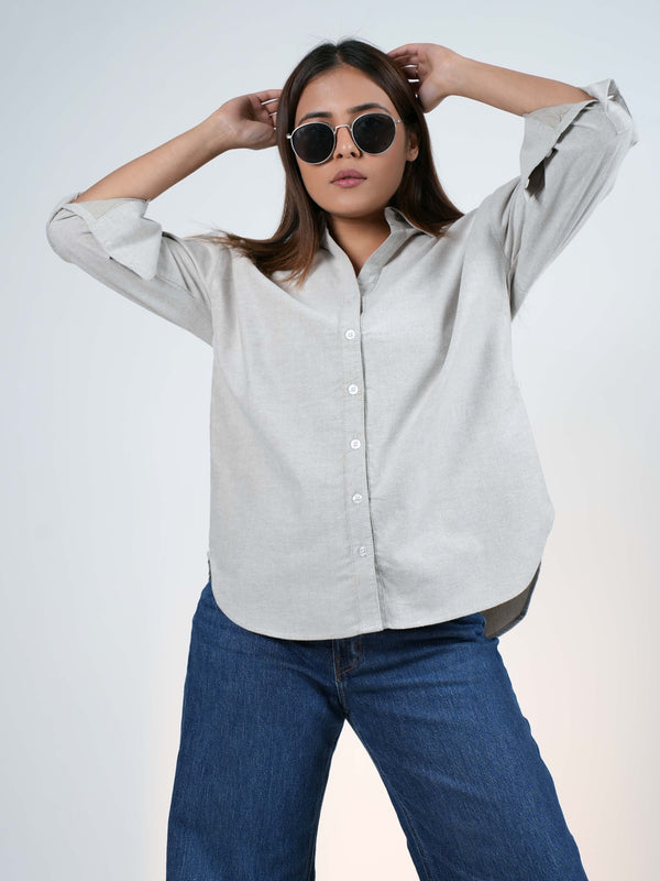 Essential Beige V-Neck Shirt