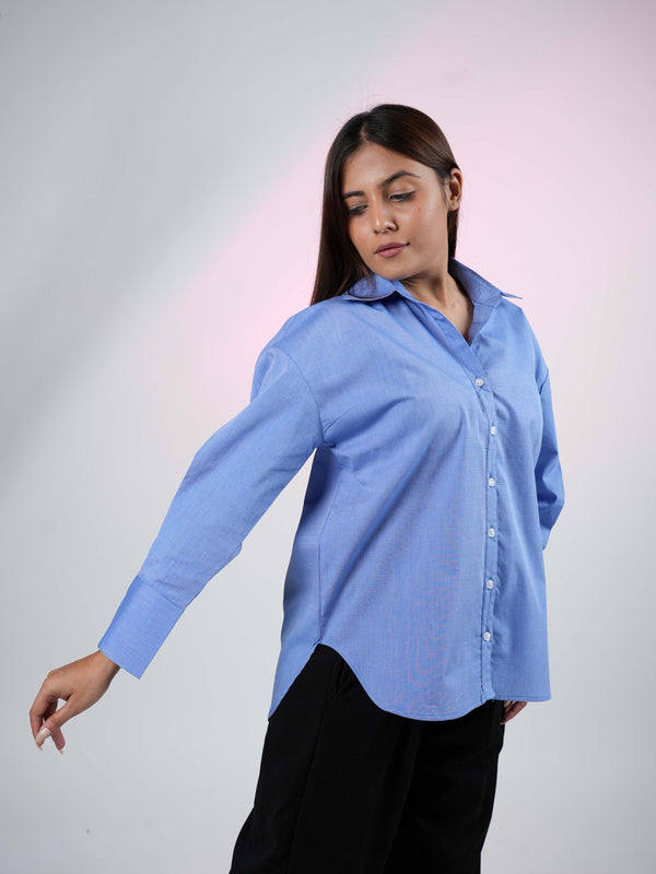 Royal Blue V-Neck Shirt