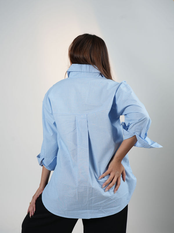 French Sky V-Neck Shirt