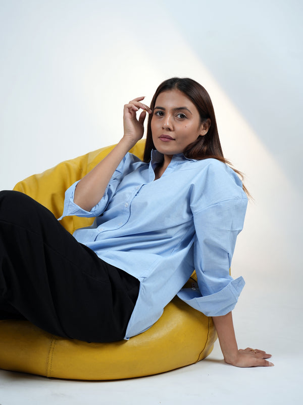 French Sky V-Neck Shirt