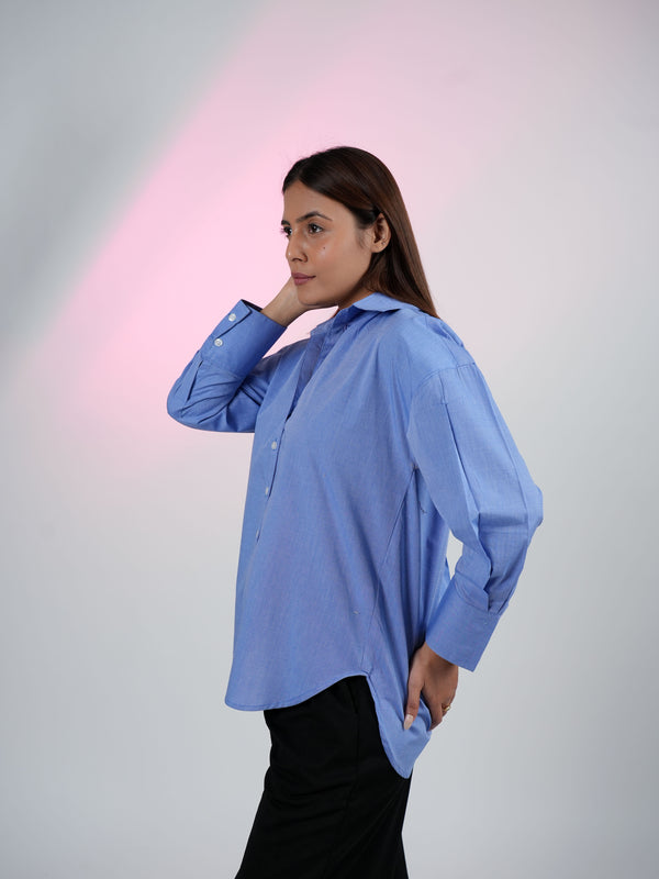 Royal Blue V-Neck Shirt
