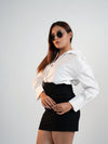 The CEO White Satin Shirt