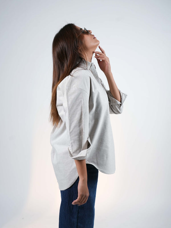 Essential Beige V-Neck Shirt