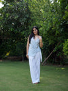 Azzurra Blue & White Linen Drape Set