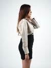 Italian Beige Satin Shirt