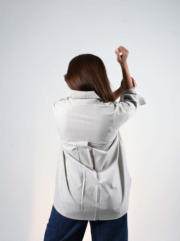 Essential Beige V-Neck Shirt