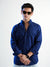 Navy Blue Cotton Oxford Shirt