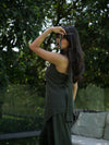 Roma Halterneck Green Linen Co-ord Set
