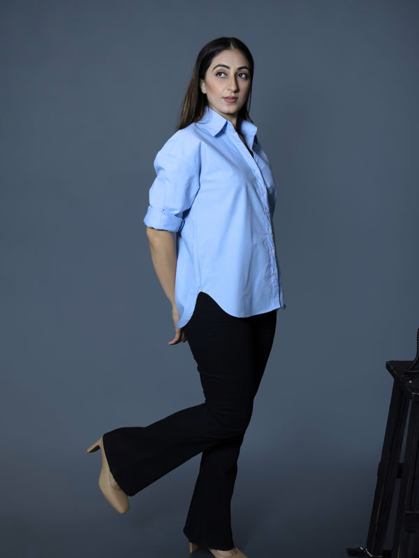 French Sky V-Neck Shirt