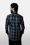 Black and Khaki Signature Twill Checks Shirt