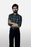 Black and Khaki Signature Twill Checks Shirt