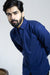 Navy Blue Cotton Oxford Shirt