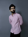Soft Pink Luxe Cotton Shirt Slim Fit