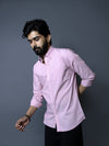 Soft Pink Luxe Cotton Shirt Slim Fit