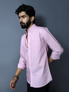 Soft Pink Luxe Cotton Shirt Slim Fit
