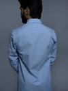 Light Blue Luxe Cotton Shirt Slim Fit