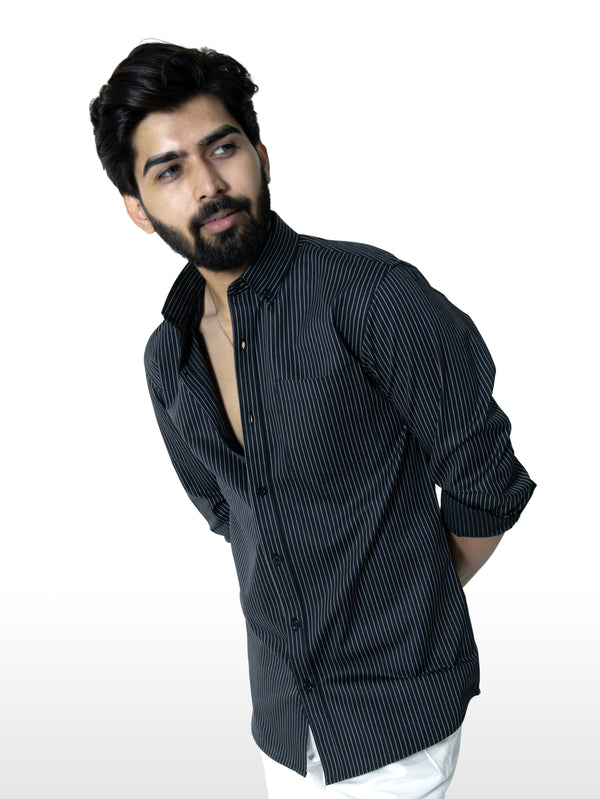 Black and White Stripes Shirt