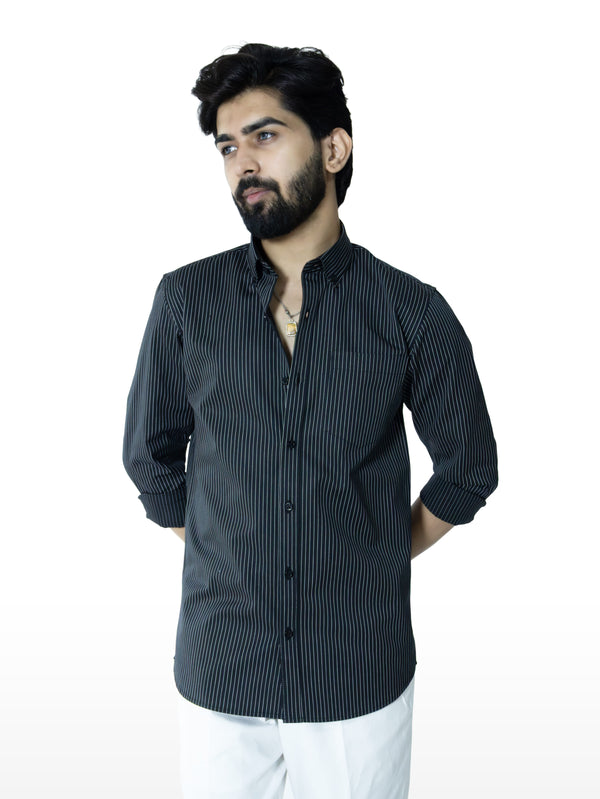 Black and White Stripes Shirt