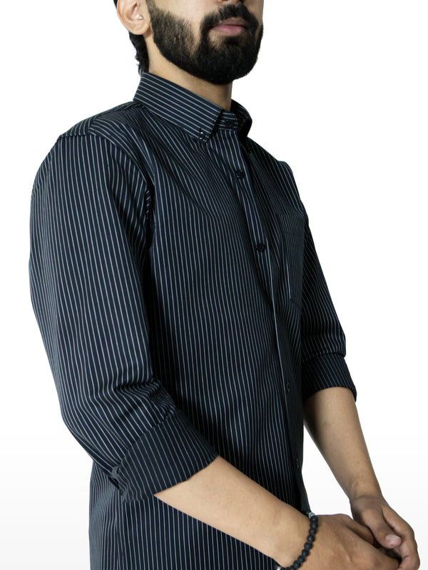 Black and White Stripes Shirt