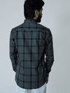 Charcoal Grey Signature Twill Checks Shirt