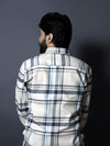 Beige Twill Checks Shirt