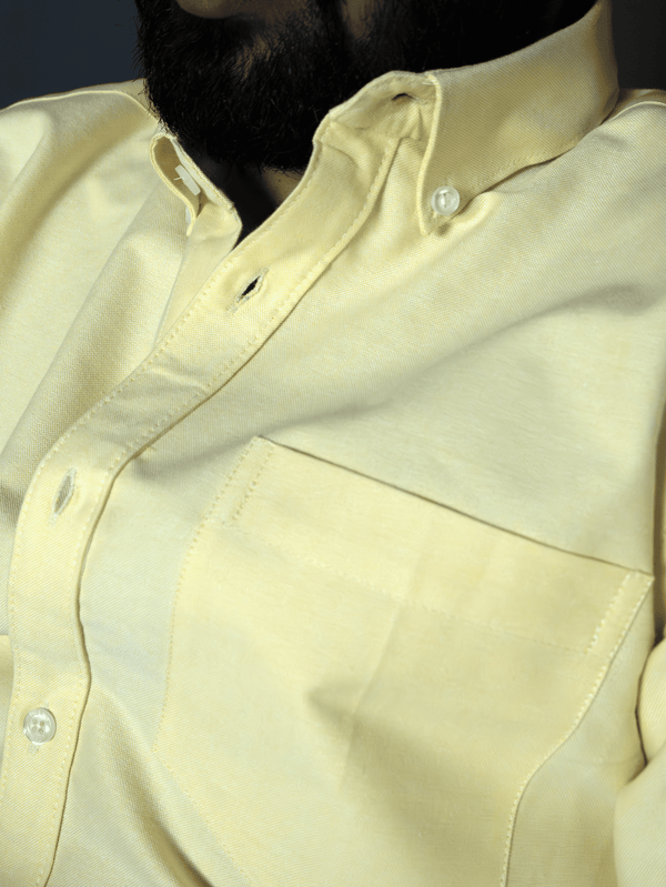 Yellow Cotton Oxford Shirt