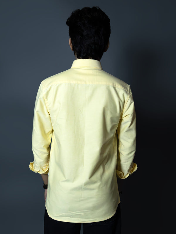 Yellow Cotton Oxford Shirt