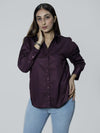 Regal Wine Satin Shirt