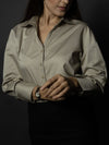Italian Beige Satin Shirt